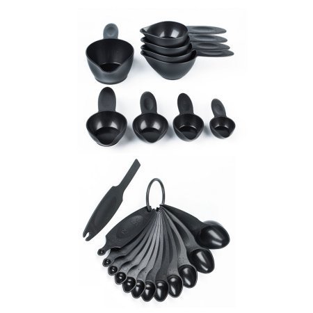 POURfect 22pc Imperial Black Measuring Spoon & Cup Sets are the worlds largest assortment of sizes & worlds most...