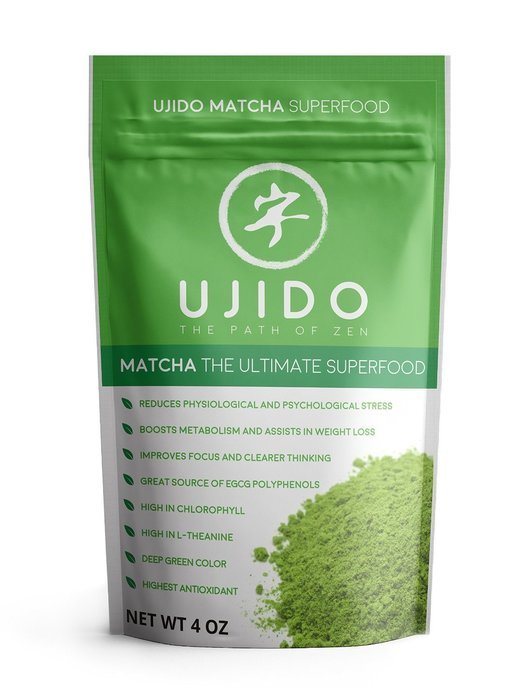 Ujido Gluten Free Vegan Matcha Green Tea Powder - 4 oz
