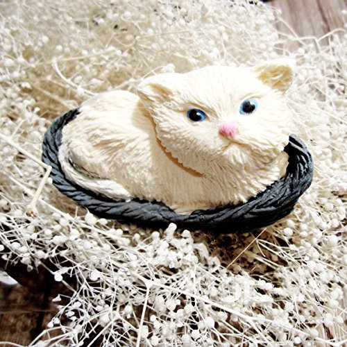 "3D Cat Silicone Fondant Mold Chocolate Polymer Clay Mould" shopping N4