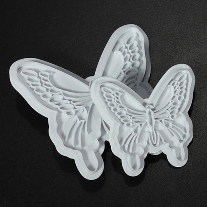 Cake & Cookie Cutters 2Pcs Plastic Butterfly Cake Cookies Cutter Cale Decorating Tool N3