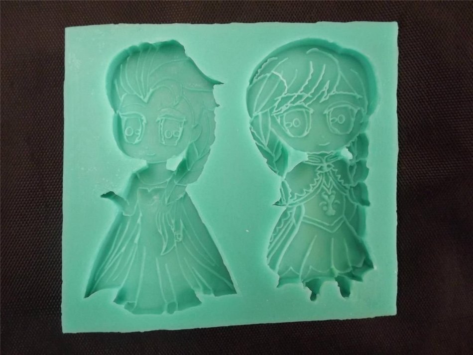 3D Frozen Decorating Cake Fondant Chocolate Sugar-craft Mold Cutter Silicone Tools Set