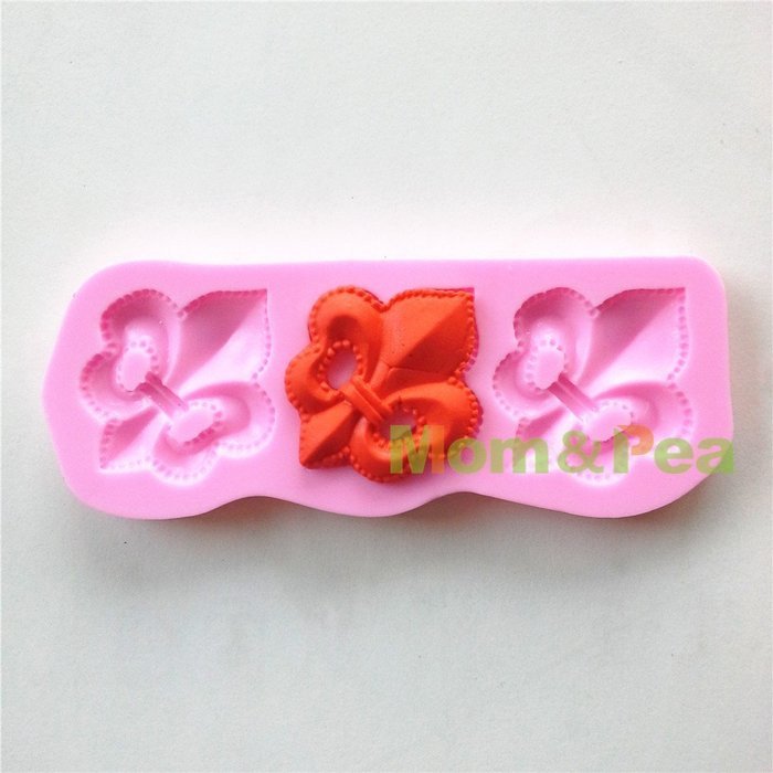 Mom&pea 0597 Silicone Mould for Fondant Cake Sugar Paste Cake Decoration 3d Cake Toppers Mold 12.3*4.6*0.8cm 39g