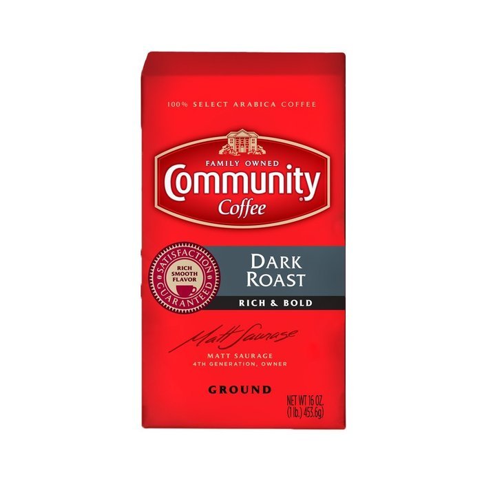 Community Coffee Premium Ground Coffee and Chicory, 16 Ounce (Pack of 10) N6