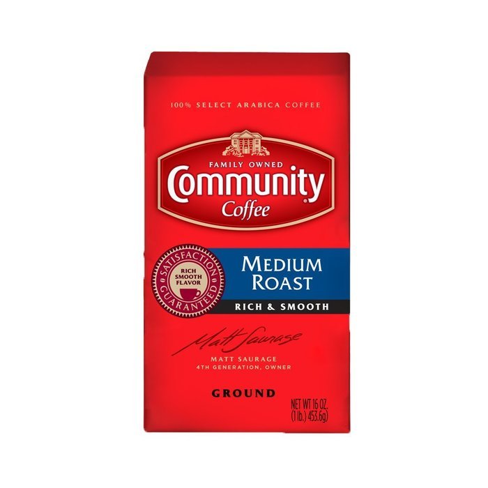 Community Coffee Premium Ground Coffee and Chicory, 16 Ounce (Pack of 10) N16