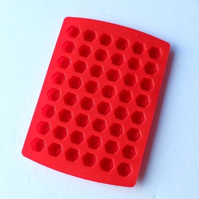 FinalZ D077 48-Cavity Alphabet Silicone Cake Baking Mold Cake Pan Muffin Cups Handmade Soap Moulds Biscuit Chocolate... N2