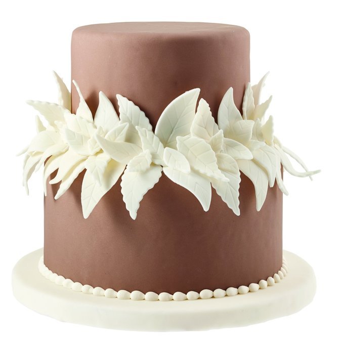 Wilton 417-2585 6-Piece Nesting Fondant Double Sided Cut Out Cutters, Leaf N2