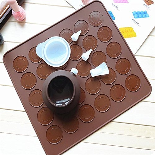 Silicone Macaron decorating cream pot with Three silicone piping nozzles Cake DIY N5