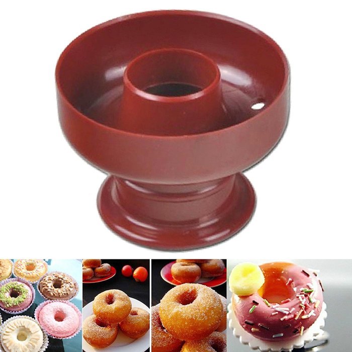 Asdomo Doughnut Maker Cutter Mold Fondant Cake Bread Desserts Bakery Mould Tool