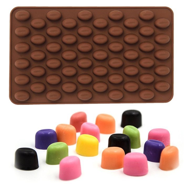 Zeroyoyo Mini Coffee Beans Silicone Cake Mould Baking Decoration Tools N2