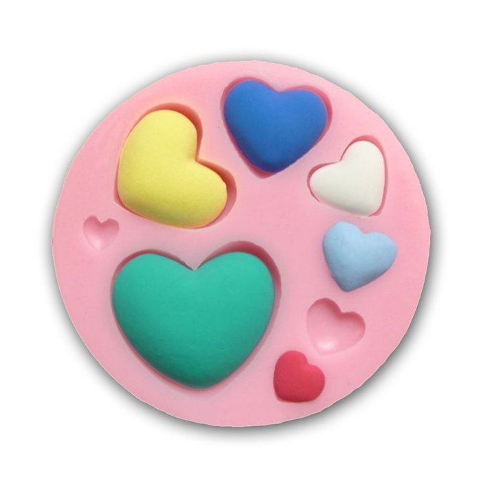 Silicone Hearts Fondant Silicone Sugar Craft Molds DIY Cake Decorating