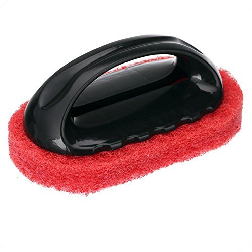 RameyStore Durable and Practical Design Useful Sponge Cleaning Brush Red