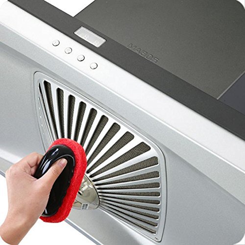 RameyStore Durable and Practical Design Useful Sponge Cleaning Brush Red N2