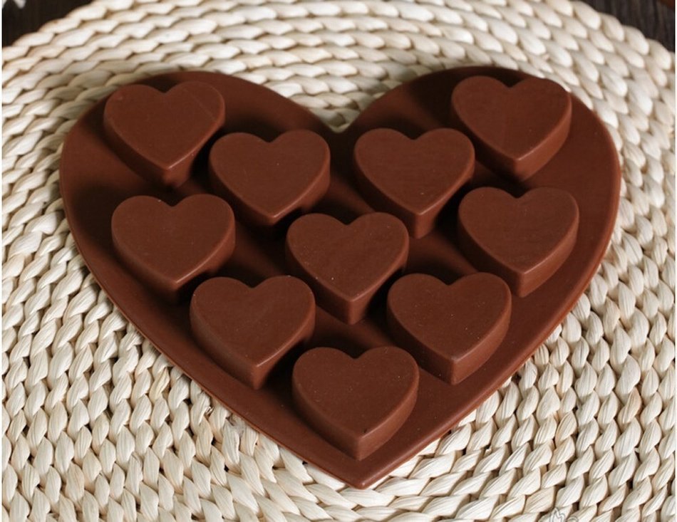Dealglad Heart Shaped 3D Silicone Cake Fondant Chocolate Pudding Ice Cube Soap Decorating Baking Tray Mold N3