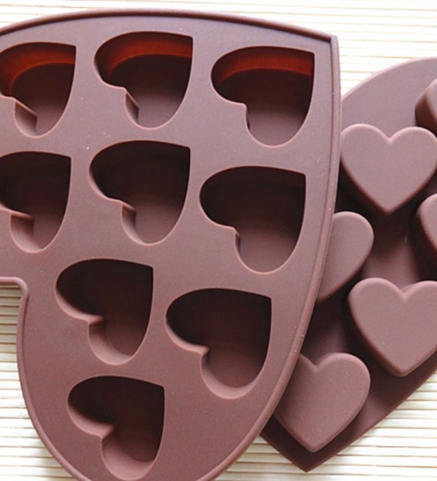 Dealglad Heart Shaped 3D Silicone Cake Fondant Chocolate Pudding Ice Cube Soap Decorating Baking Tray Mold N5