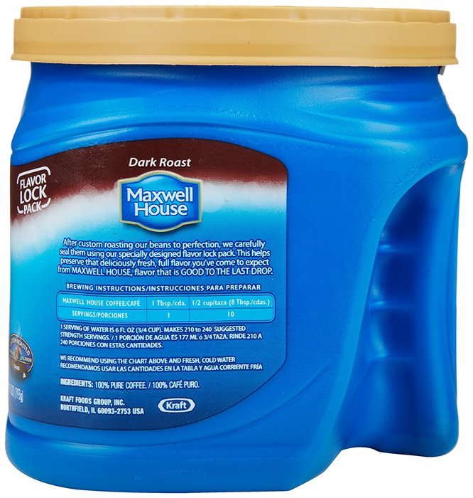 Maxwell House Dark Roast Ground Coffee, 28 Oz N2