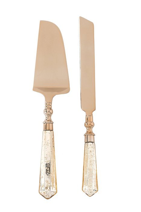 Shiraleah Gallant Cake Serving Set, 13 by 2.5 by .5-Inch, Gold