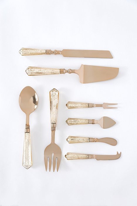 Shiraleah Gallant Cake Serving Set, 13 by 2.5 by .5-Inch, Gold N2