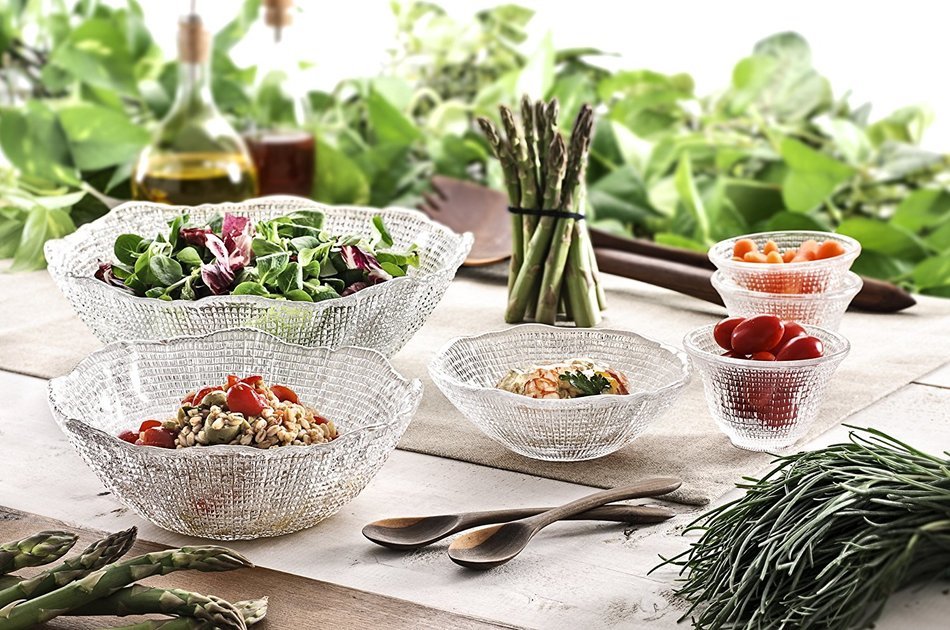 IVV Glassware Diamante Salad/Mixing Bowl, 7-7/8-Inch N2