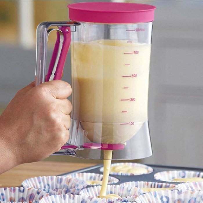 Foremost Cake Batter Dispenser With Measuring Label Kitchen New Tool N3