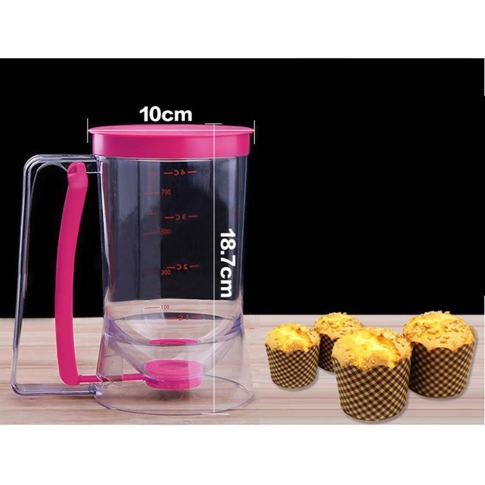 Foremost Cake Batter Dispenser With Measuring Label Kitchen New Tool N4