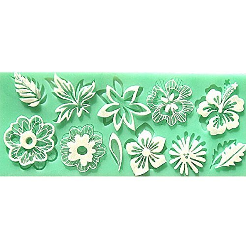 "Silicone Flower Leaf Lace Cake Mold Decorations For Cakes Fondant" shopping