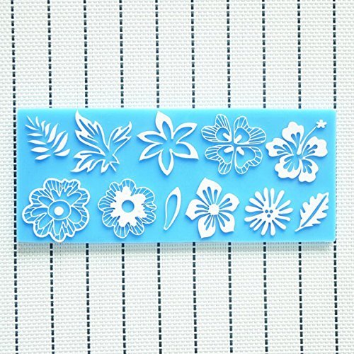 "Silicone Flower Leaf Lace Cake Mold Decorations For Cakes Fondant" shopping N9