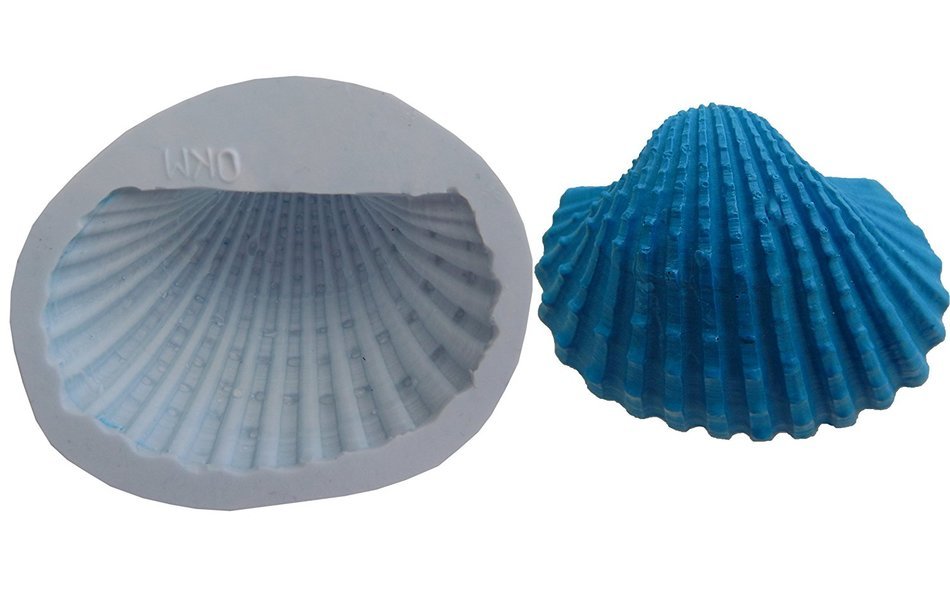 O.K Molds silicone shell cake decorating fondant gompaste M4844
