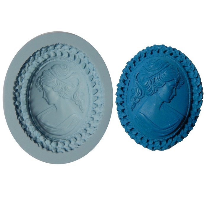 Silicone Molds cake decorating fondant gompaste supply cameo M4733 By OK Molds