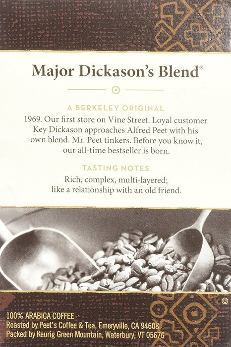 32 Count - Peet's Coffee Major Dickason Blend Single Cup Coffee for Keurig K-Cup Brewers N3