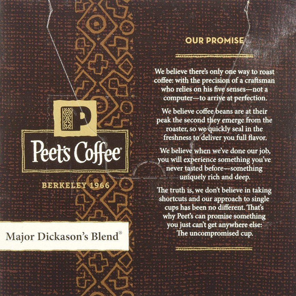 32 Count - Peet's Coffee Major Dickason Blend Single Cup Coffee for Keurig K-Cup Brewers N4