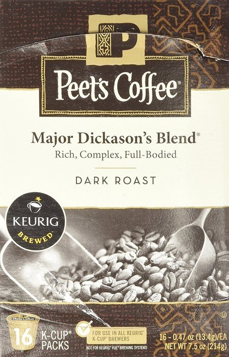 32 Count - Peet's Coffee Major Dickason Blend Single Cup Coffee for Keurig K-Cup Brewers N7