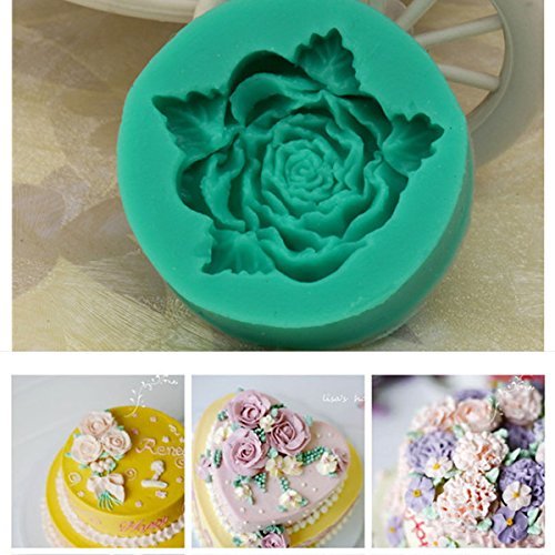 "Beautiful Silicone Flower Fondant Mold Mould 3D Cake Decoration" shopping N6
