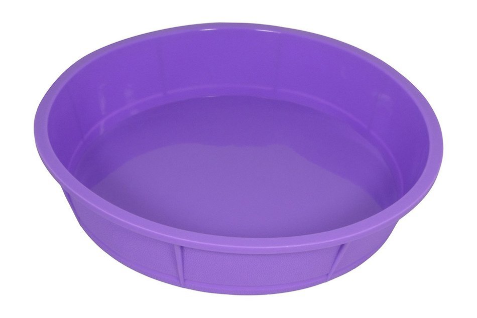 Bakerpan Premium Silicone Round Cake Pan, Round Mold, 10 Inches