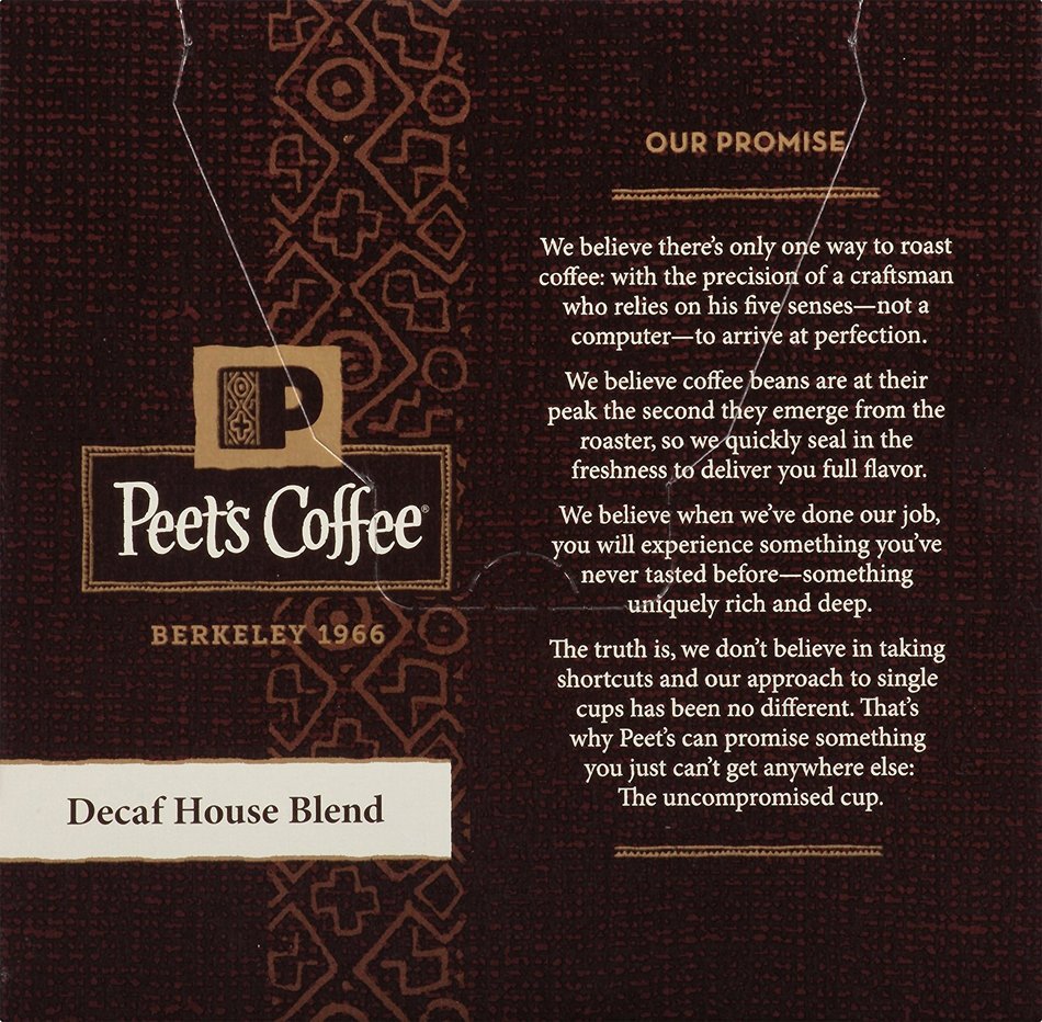 Peets Coffee & Tea Single Cup Coffee Dark Roast, Major Dickason's Blend K-cup, 16 Count N13
