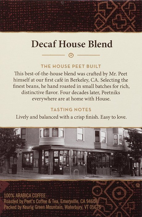 Peets Coffee & Tea Single Cup Coffee Dark Roast, Major Dickason's Blend K-cup, 16 Count N15