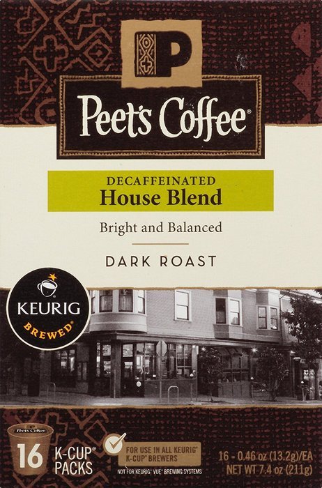 Peets Coffee & Tea Single Cup Coffee Dark Roast, Major Dickason's Blend K-cup, 16 Count N16