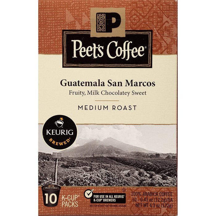 Peets Coffee & Tea Single Cup Coffee Dark Roast, Major Dickason's Blend K-cup, 16 Count N19