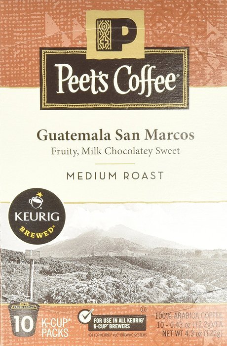 Peets Coffee & Tea Single Cup Coffee Dark Roast, Major Dickason's Blend K-cup, 16 Count N24