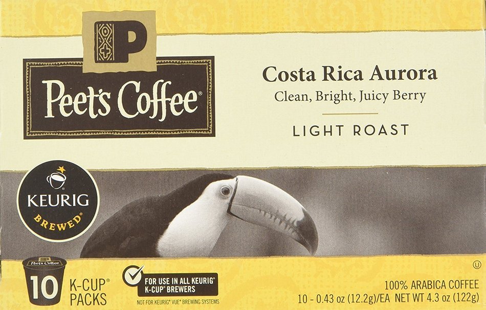 Peets Coffee & Tea Single Cup Coffee Dark Roast, Major Dickason's Blend K-cup, 16 Count N36
