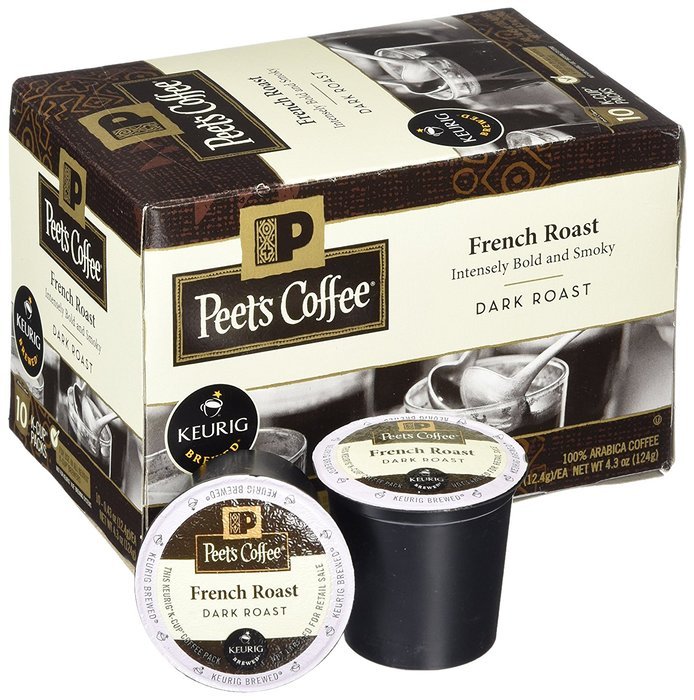 Peets Coffee & Tea Single Cup Coffee Dark Roast, Major Dickason's Blend K-cup, 16 Count N59