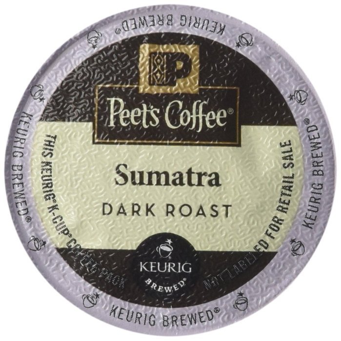 Peets Coffee & Tea Single Cup Coffee Dark Roast, Major Dickason's Blend K-cup, 16 Count N64