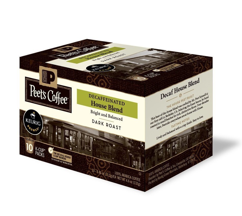 Peets Coffee & Tea Single Cup Coffee Dark Roast, Major Dickason's Blend K-cup, 16 Count N70