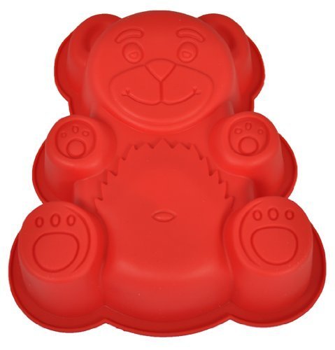 Teddy Bear Silicone Cake Mold Pan (7 1/4" x 6 1/4" x 1 1/2" deep)