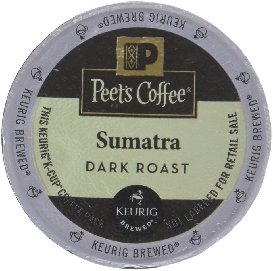 Peets Coffee & Tea Single Cup Coffee Dark Roast, Major Dickason's Blend K-cup, 16 Count N80