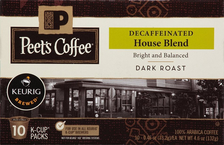 Peets Coffee & Tea Single Cup Coffee Dark Roast, Major Dickason's Blend K-cup, 16 Count N129