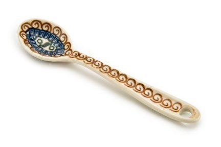 Polish Pottery Athena Sugar Spoon