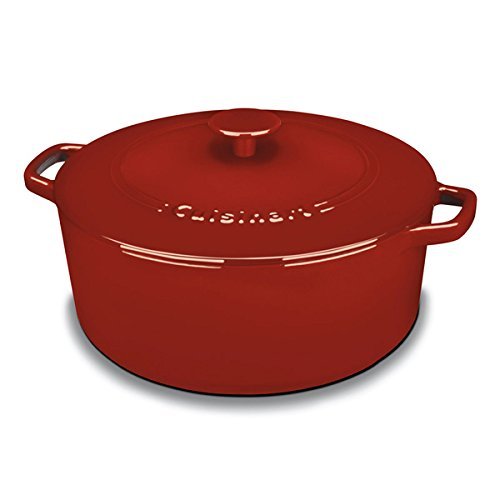 Cuisinart CI670-30CR Enameled Cast Iron 7-quart Red Casserole