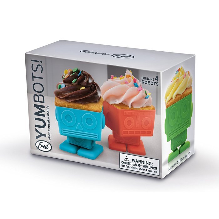 Fred & Friends TEACUPCAKES Baking Cups, Set of 4 Cups and Saucers N4