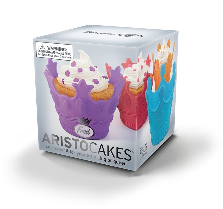 Fred & Friends TEACUPCAKES Baking Cups, Set of 4 Cups and Saucers N9