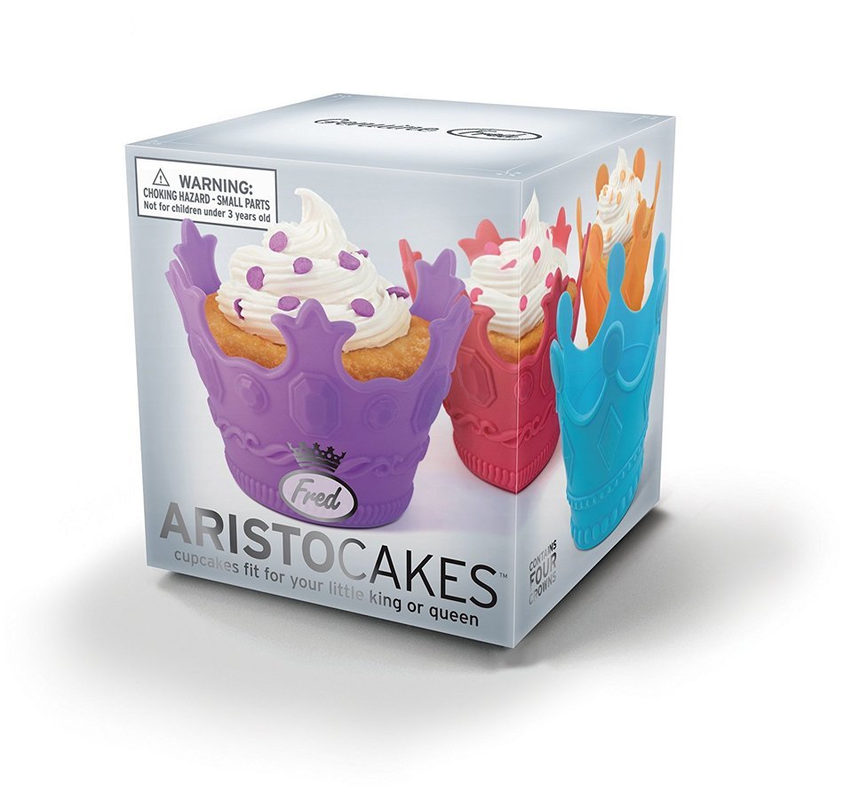 Fred & Friends TEACUPCAKES Baking Cups, Set of 4 Cups and Saucers N10